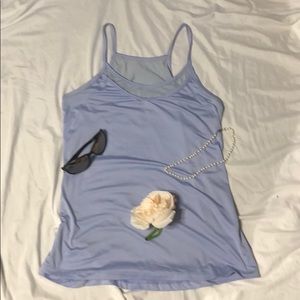 Beautiful blue workout shirt